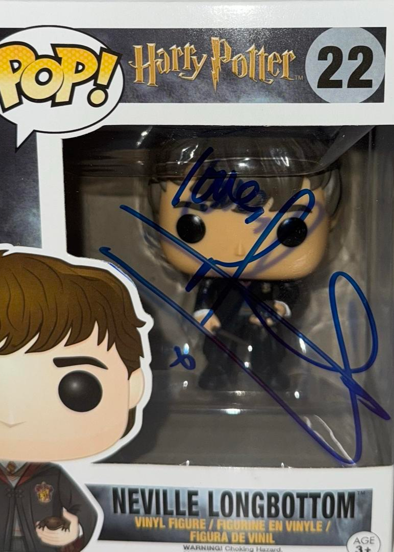 Matthew Lewis Signed Funko Pop #22 "Neville Longbottom" (Harry Potter) - Beckett COA #02
